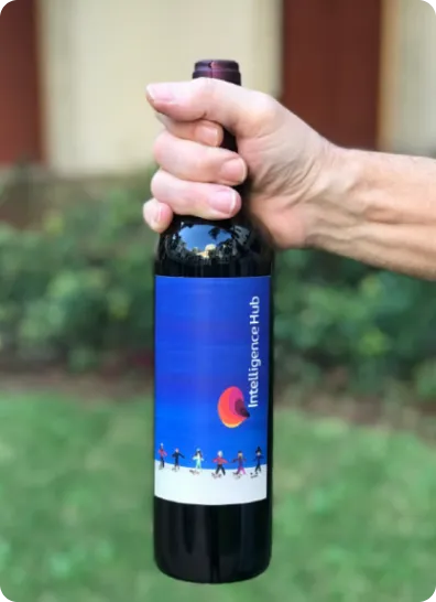Vinho personalizado para presente corporativo