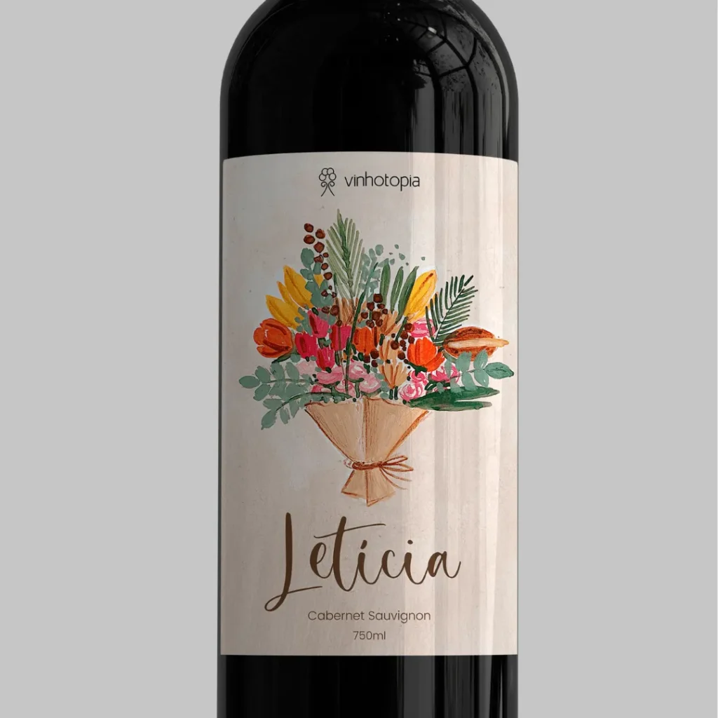 Vinho personalizado para presente