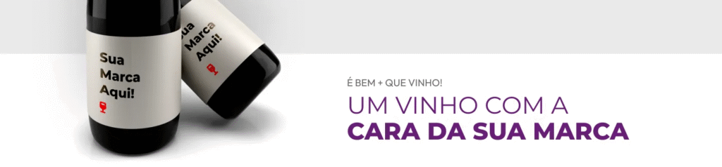 Vinho personalizado para presente corporativo