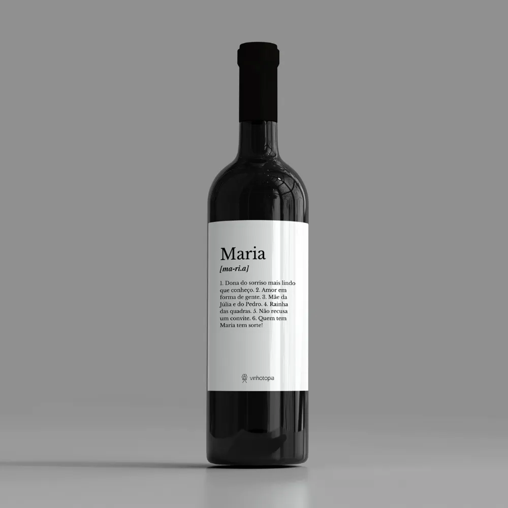 Vinho personalizado
